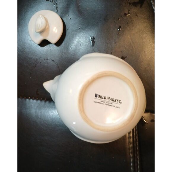 World Market White Cottage BIRD Creamer and Sugar Bowl Set - Picture 12 of 13